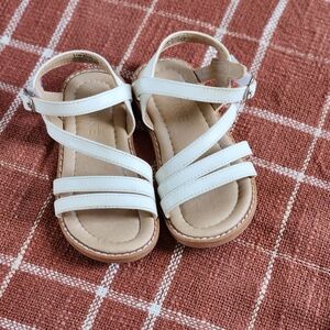 Toddler girl sandal, white, size 7